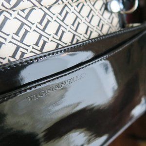 Quilted Leather Convertible w/Patent Leather